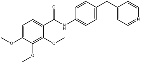 2,3,4-trimethoxy-N-[4-(pyridin-4-ylmethyl)phenyl]benzamide Struktur