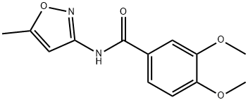 3,4-dimethoxy-N-(5-methyl-1,2-oxazol-3-yl)benzamide Struktur