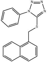 5-(naphthalen-1-ylmethylsulfanyl)-1-phenyltetrazole Struktur