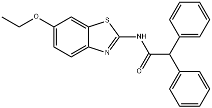 N-(6-ethoxy-1,3-benzothiazol-2-yl)-2,2-diphenylacetamide Struktur