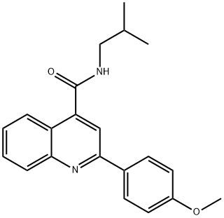 2-(4-methoxyphenyl)-N-(2-methylpropyl)quinoline-4-carboxamide Struktur