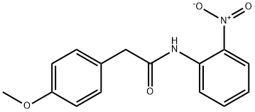 2-(4-methoxyphenyl)-N-(2-nitrophenyl)acetamide Struktur