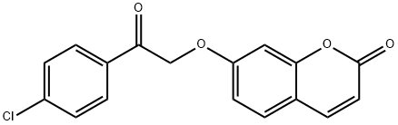 7-[2-(4-chlorophenyl)-2-oxoethoxy]chromen-2-one Struktur