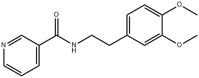 N-[2-(3,4-dimethoxyphenyl)ethyl]pyridine-3-carboxamide Struktur