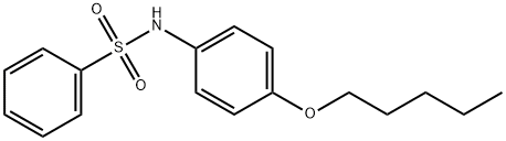 N-(4-pentoxyphenyl)benzenesulfonamide Struktur