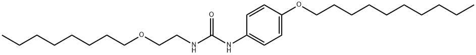 1-(4-decoxyphenyl)-3-(2-octoxyethyl)urea Struktur