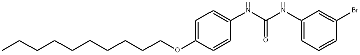 1-(3-bromophenyl)-3-(4-decoxyphenyl)urea Struktur