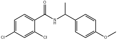 2,4-dichloro-N-[1-(4-methoxyphenyl)ethyl]benzamide Struktur