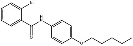 2-bromo-N-(4-pentoxyphenyl)benzamide Struktur