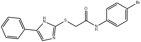 N-(4-bromophenyl)-2-[(5-phenyl-1H-imidazol-2-yl)sulfanyl]acetamide Struktur