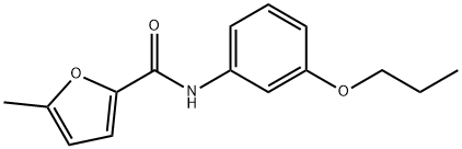 5-methyl-N-(3-propoxyphenyl)furan-2-carboxamide Struktur