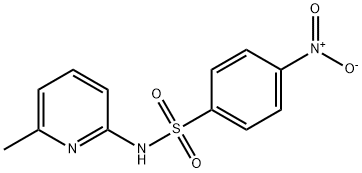 N-(6-methylpyridin-2-yl)-4-nitrobenzenesulfonamide Struktur