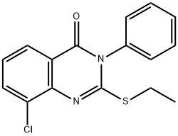 8-chloro-2-ethylsulfanyl-3-phenylquinazolin-4-one Struktur