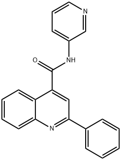 2-phenyl-N-pyridin-3-ylquinoline-4-carboxamide Struktur