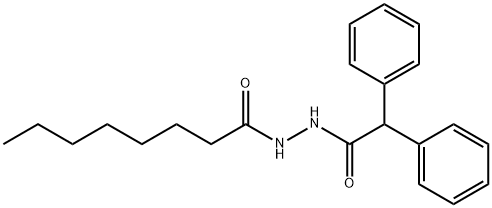 N'-(2,2-diphenylacetyl)octanehydrazide Struktur