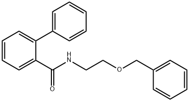 2-phenyl-N-(2-phenylmethoxyethyl)benzamide Struktur