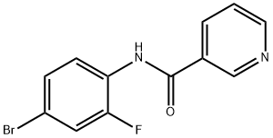 N-(4-bromo-2-fluorophenyl)pyridine-3-carboxamide Struktur