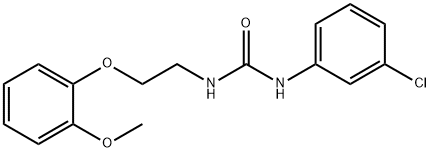 1-(3-chlorophenyl)-3-[2-(2-methoxyphenoxy)ethyl]urea Structure