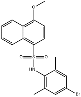 N-(4-bromo-2,6-dimethylphenyl)-4-methoxynaphthalene-1-sulfonamide Struktur