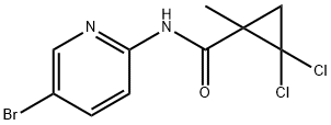 N-(5-bromopyridin-2-yl)-2,2-dichloro-1-methylcyclopropane-1-carboxamide Struktur