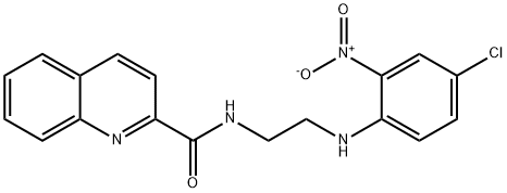 N-[2-(4-chloro-2-nitroanilino)ethyl]quinoline-2-carboxamide Struktur