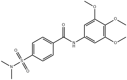 4-(dimethylsulfamoyl)-N-(3,4,5-trimethoxyphenyl)benzamide Struktur