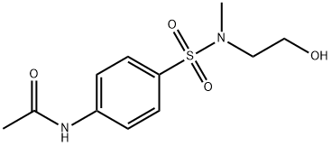 N-[4-[2-hydroxyethyl(methyl)sulfamoyl]phenyl]acetamide Struktur