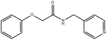 2-phenoxy-N-(pyridin-4-ylmethyl)acetamide Struktur