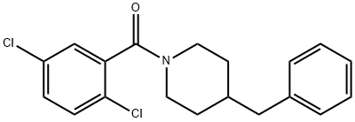 (4-benzylpiperidin-1-yl)-(2,5-dichlorophenyl)methanone Struktur