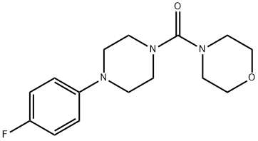 [4-(4-fluorophenyl)piperazin-1-yl]-morpholin-4-ylmethanone Struktur