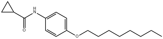 N-(4-octoxyphenyl)cyclopropanecarboxamide Struktur