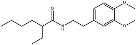 N-[2-(3,4-dimethoxyphenyl)ethyl]-2-ethylhexanamide Struktur