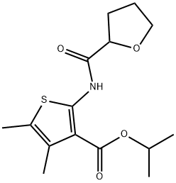 propan-2-yl 4,5-dimethyl-2-(oxolane-2-carbonylamino)thiophene-3-carboxylate Struktur