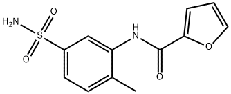 N-(2-methyl-5-sulfamoylphenyl)furan-2-carboxamide Struktur