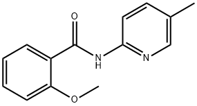 2-methoxy-N-(5-methylpyridin-2-yl)benzamide Struktur