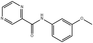 N-(3-methoxyphenyl)pyrazine-2-carboxamide Struktur