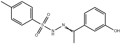 N-[(E)-1-(3-hydroxyphenyl)ethylideneamino]-4-methylbenzenesulfonamide Struktur