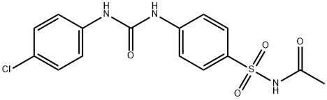 N-[4-[(4-chlorophenyl)carbamoylamino]phenyl]sulfonylacetamide Struktur