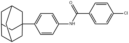 N-[4-(1-adamantyl)phenyl]-4-chlorobenzamide Struktur