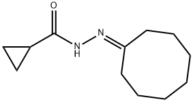 N-(cyclooctylideneamino)cyclopropanecarboxamide Struktur