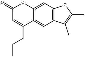 2,3-dimethyl-5-propylfuro[3,2-g]chromen-7-one Struktur