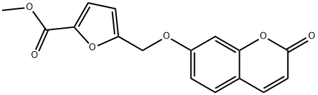 methyl 5-[(2-oxochromen-7-yl)oxymethyl]furan-2-carboxylate Struktur