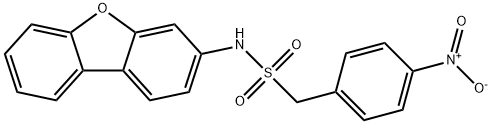 N-dibenzofuran-3-yl-1-(4-nitrophenyl)methanesulfonamide Struktur