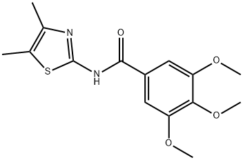 N-(4,5-dimethyl-1,3-thiazol-2-yl)-3,4,5-trimethoxybenzamide Struktur