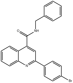 N-benzyl-2-(4-bromophenyl)quinoline-4-carboxamide Struktur