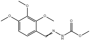 methyl N-[(E)-(2,3,4-trimethoxyphenyl)methylideneamino]carbamate Struktur