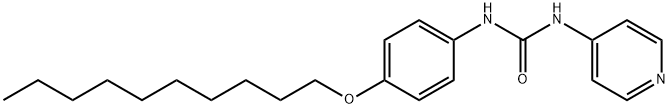 1-(4-decoxyphenyl)-3-pyridin-4-ylurea Struktur