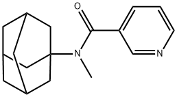 N-(1-adamantyl)-N-methylpyridine-3-carboxamide Struktur