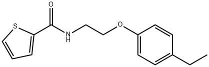 N-[2-(4-ethylphenoxy)ethyl]thiophene-2-carboxamide Struktur