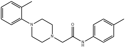 N-(4-methylphenyl)-2-[4-(2-methylphenyl)piperazin-1-yl]acetamide Struktur